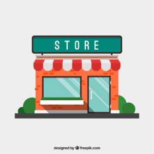 foto de uma loja representando um negócio físico
