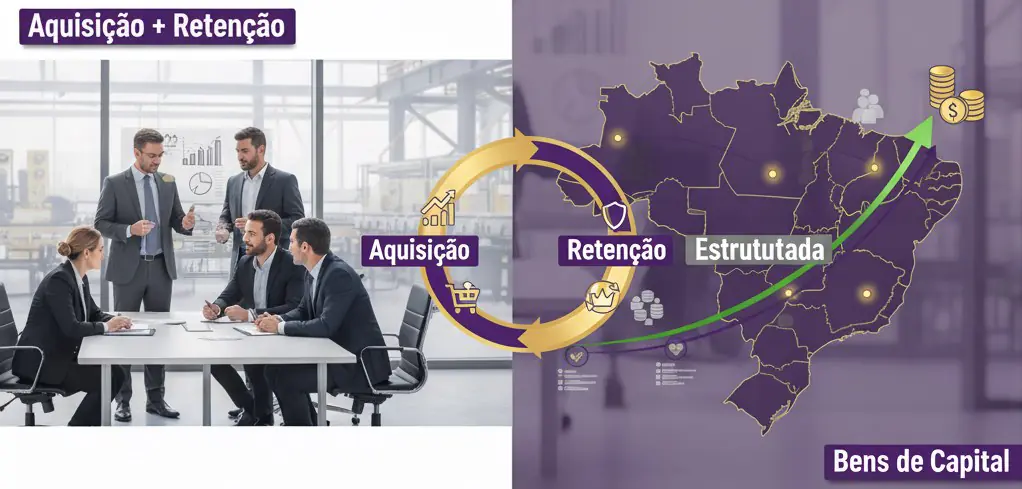 Aquisição+Retenção na Indústria de Bens de Capital